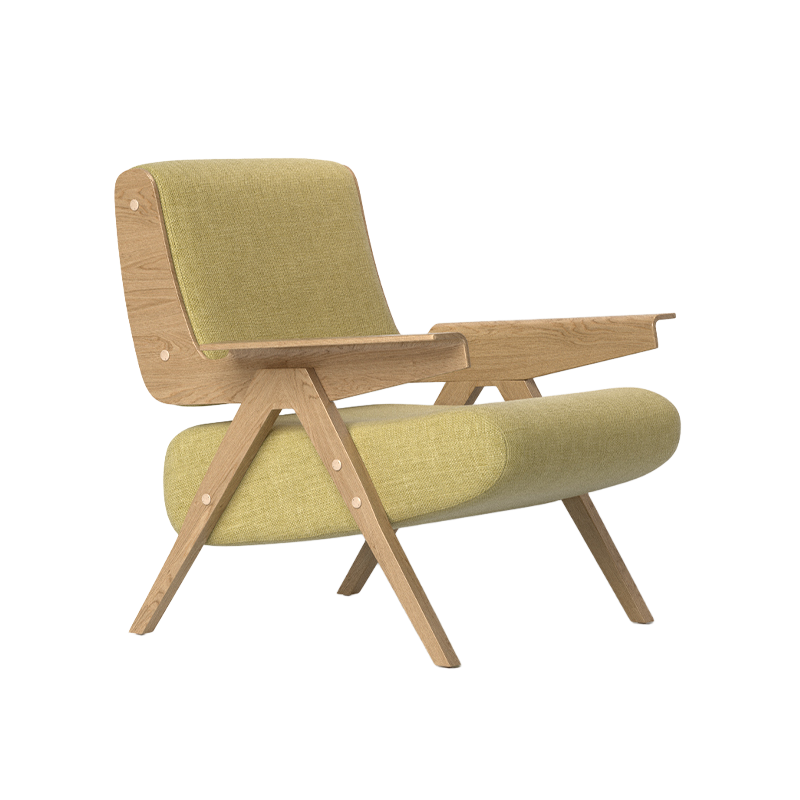 Eucalyptus Curved Wood Leisure Chair for Dining Living Room Bedroom Kitchen Outdoor Use High Pressure Laminated Sheet