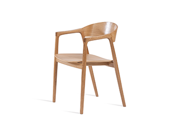 Modern Wooden Armchair - Sturdy Frame &Comfortable Seating for Home and Commercial Spaces