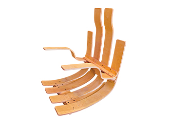 Eucalyptus Bentwood Lounge Chair Parts Luxury Leather Hotel Chair Fittings Plywood Frame Leisure Chair Plywood Components