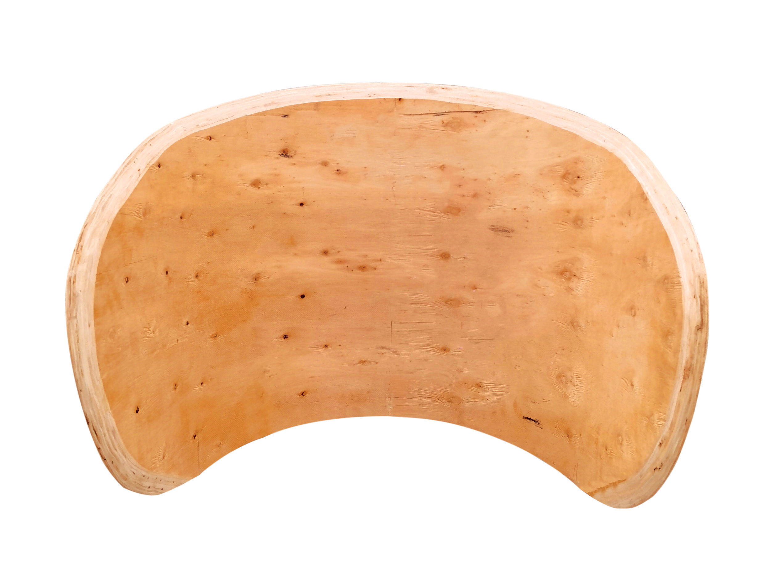 Eucalyptus Curved Wood Casual Chair for Dining Living Room Bedroom Kitchen Outdoor Use High Pressure Laminated Sheet