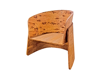 Modern Bentwood Lounge Chair - Flexible Plywood Frame Furniture for Home, Patio & Outdoor Relaxation
