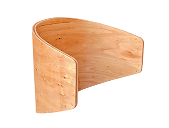 Eucalyptus Curved Wood Leisure Chair for Dining Living Room Bedroom Kitchen Outdoor Use High Pressure Laminated Sheet