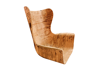 Eucalyptus Curved Plywood Leisure Chair for Dining Living Room Bedroom Kitchen Outdoor Use High Pressure Laminated Sheet