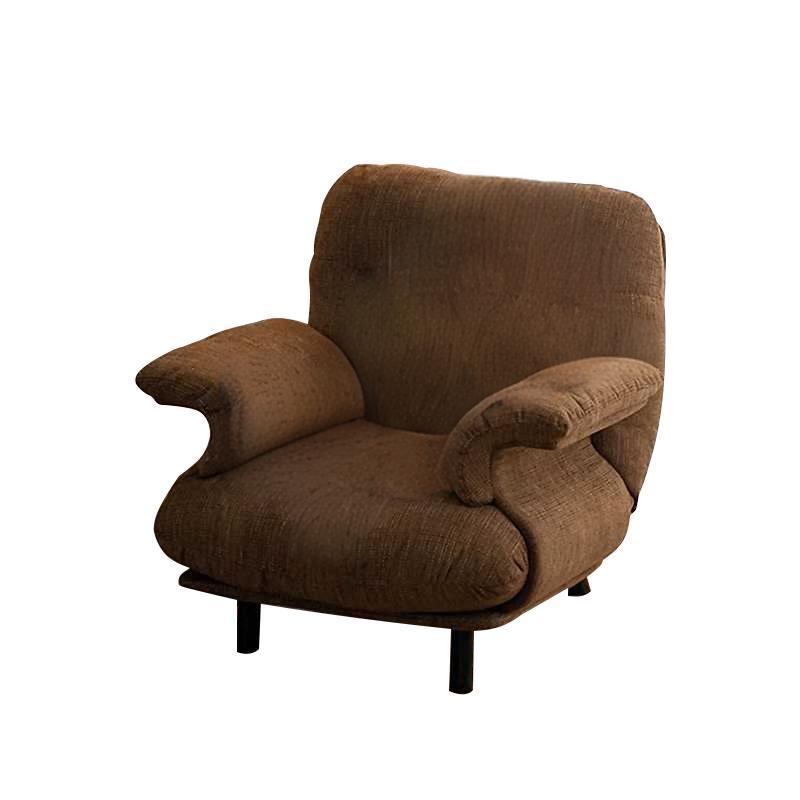 Premium Plywood Frame with Curved Wood Multi-Purpose Lounge Chair for Living Room,Bedroom & Outdoor (Armrest Design&Reading Use)