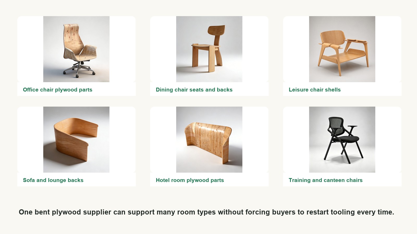 DALI bent plywood product category platform for office dining leisure hotel sofa and training chairs.