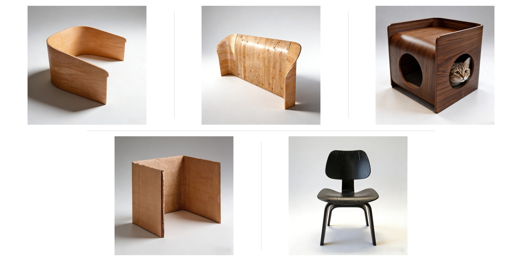 DALI molded plywood directions for sofa parts, bed headboards, pet furniture, barrel shells and painted components.