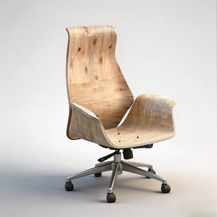 DALI office chair bent plywood shell product for molded plywood seating components.